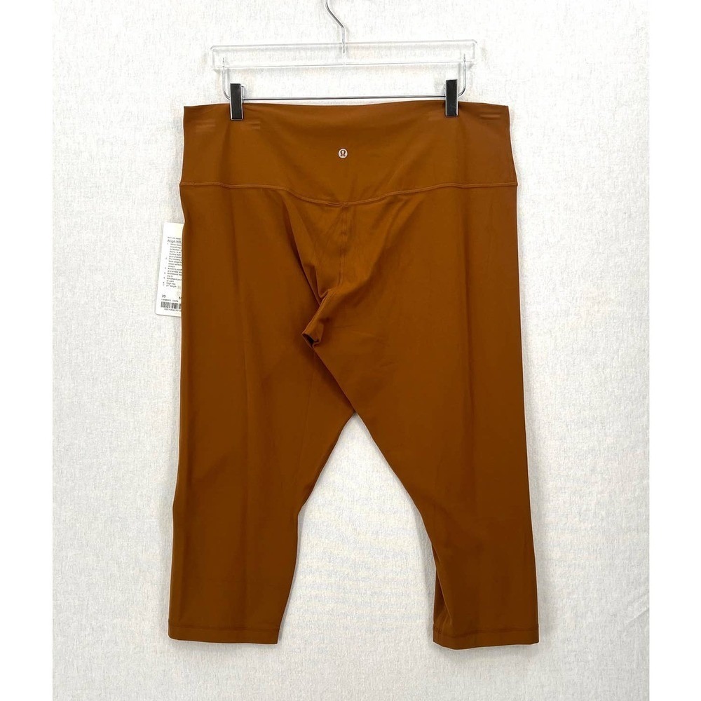 LULULEMON Align High Rise Crop 21" Legging Womens Plus 20 Copper Brown Pant NEW - Picture 5 of 15